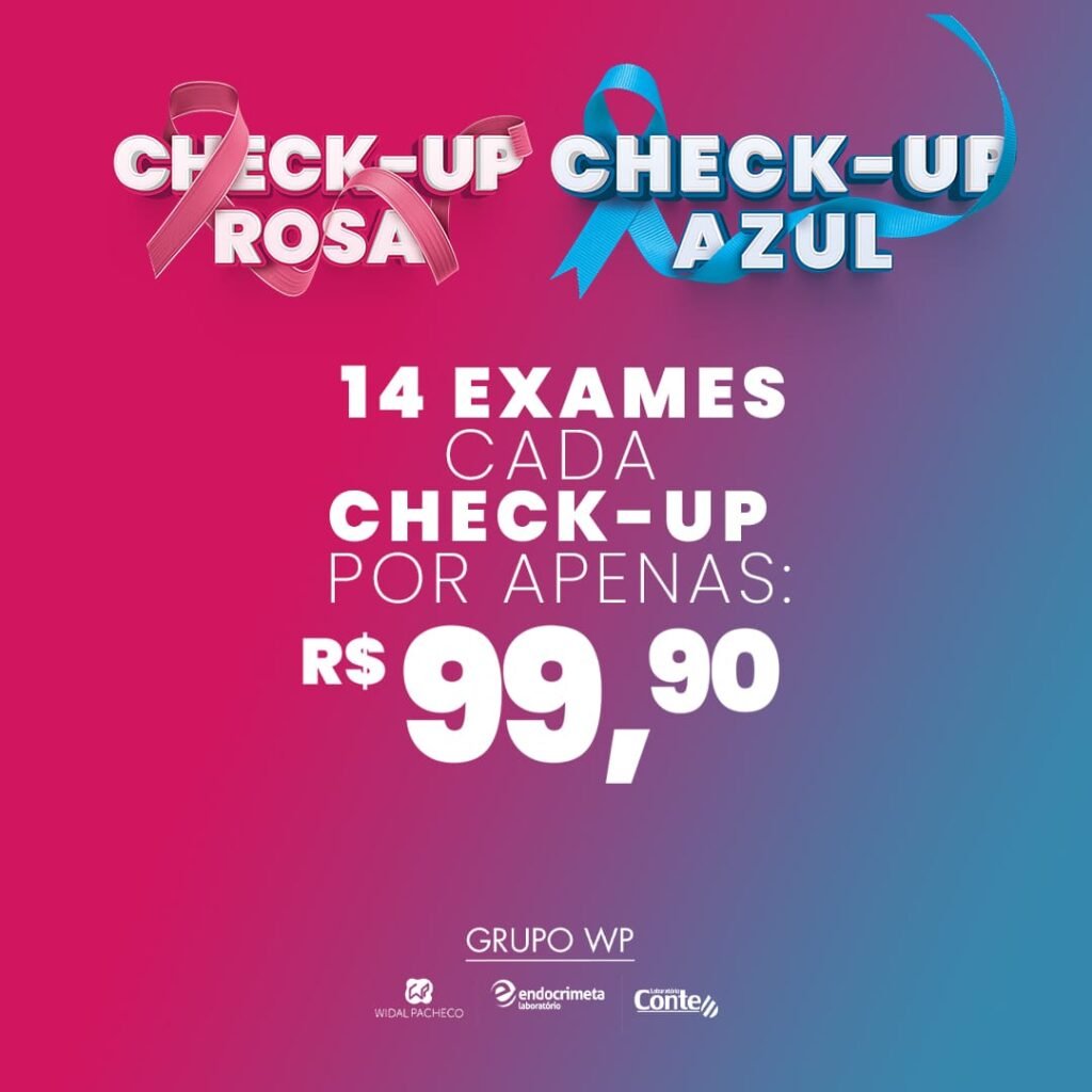 check-up rosa e azul